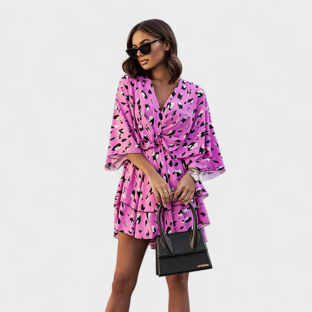 Carla - Vestido Floral Curto
