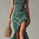 Zara - Vestido maxi boho retro