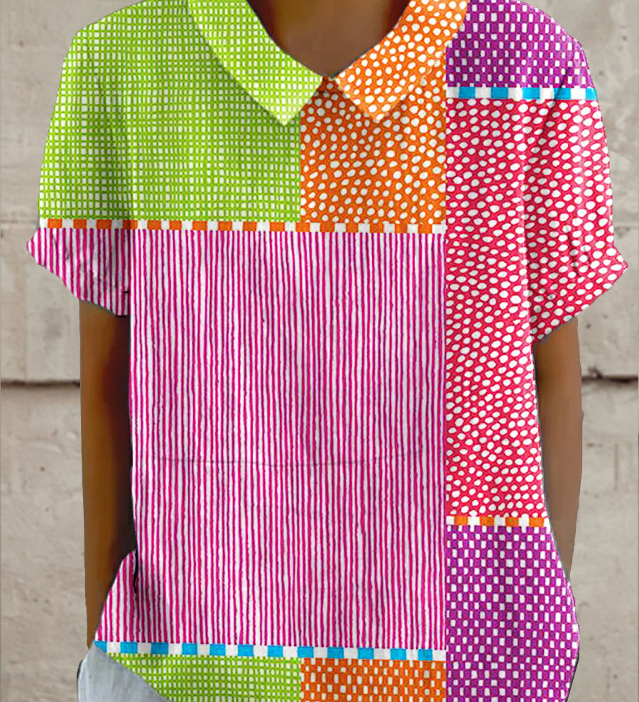 Zara - Camisa Colorida em Patchwork