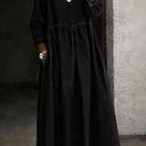 Leonor - Vestido de Denim com Gola Peter Pan