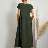 Gabriela - Vestido Elegante Midi Fluído Intemporal