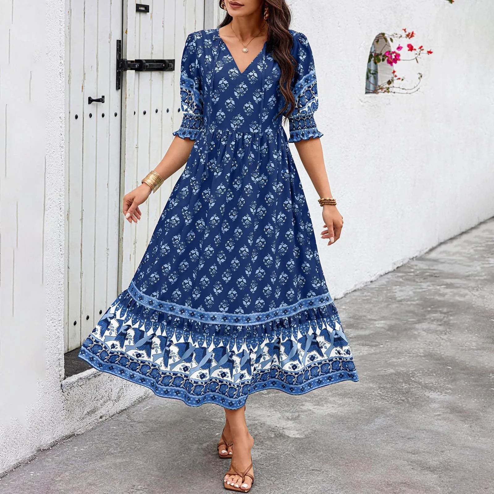 Angela - Vestido Boho Elegante