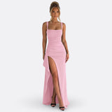 Vitória - Vestido Maxi Formal Elegante Com Costas Abertas