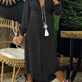 Helena - Vestido Camisa de Denim Casual Elegante
